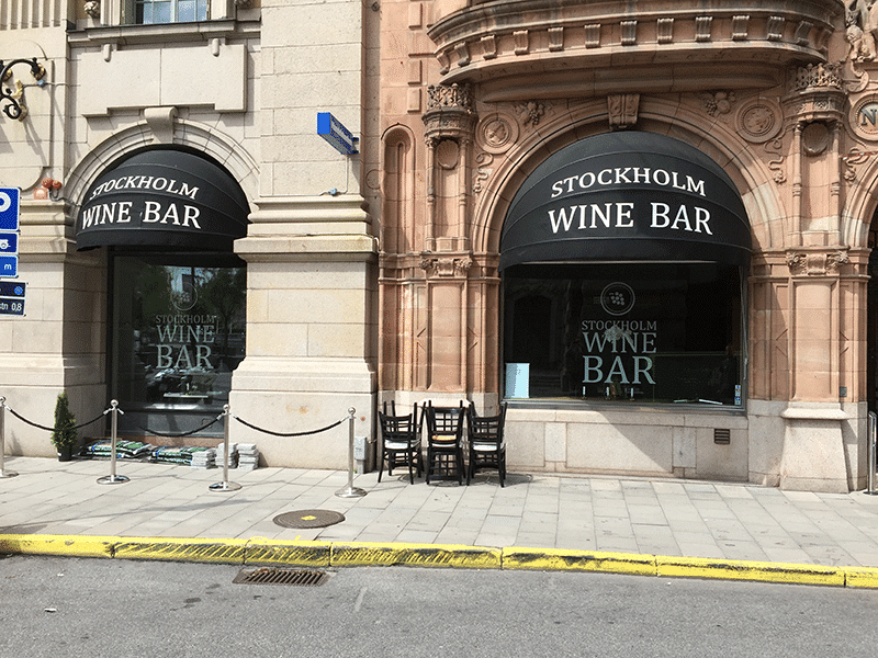 Referens korgmarkis för Stockholm Wine Bar