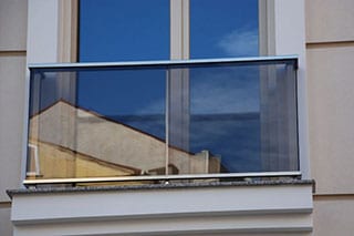 Balkongräcke i glas - Markishuset Stockholm